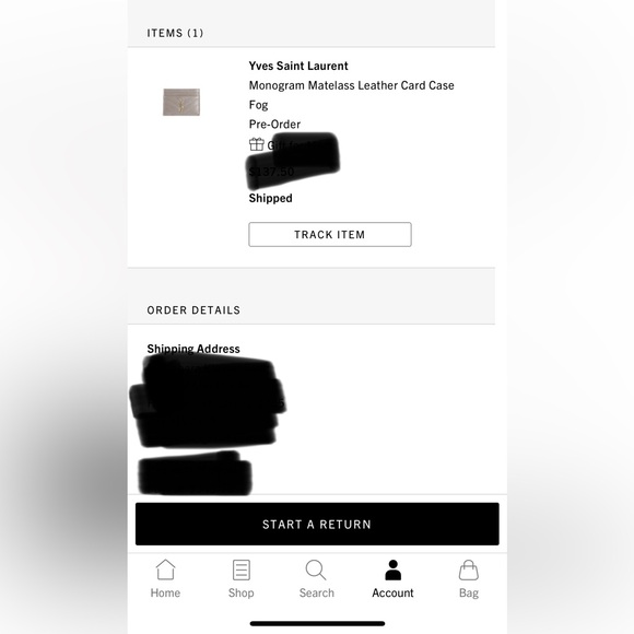 Saint Laurent Monogram Matelass Fog/Gray Leather Card Holder - Picture 9 of 9